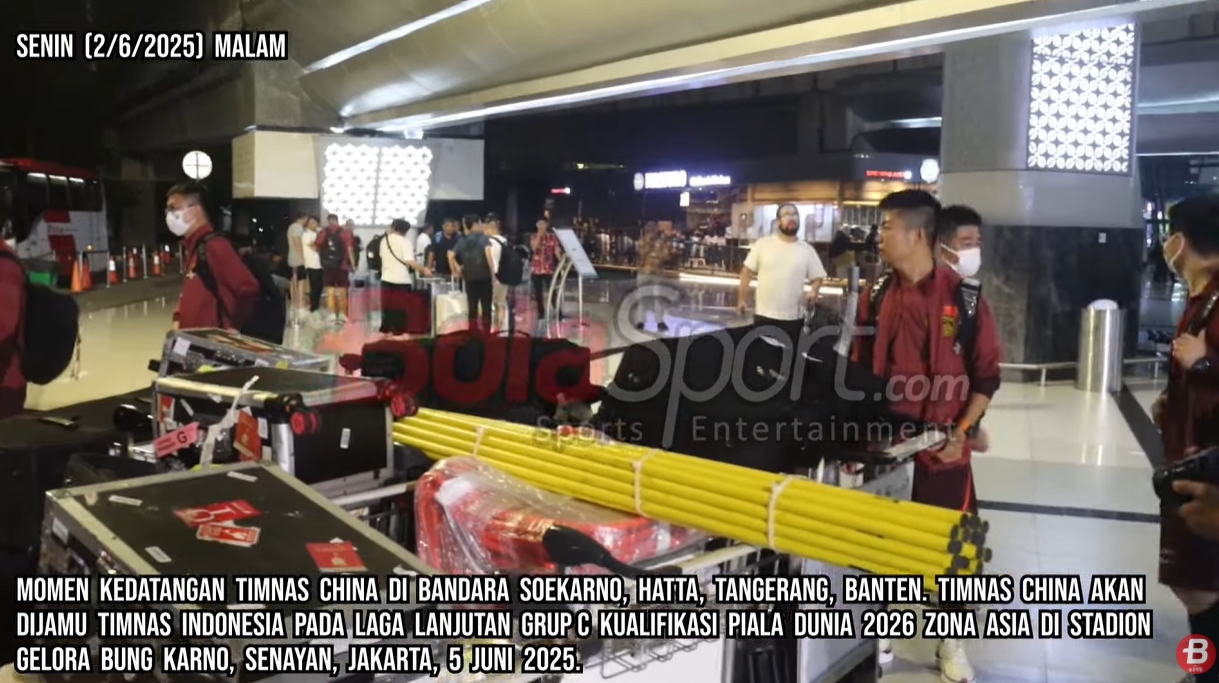 印尼媒體9分鐘跟拍國足抵達視頻，不由感嘆：裝備齊整！