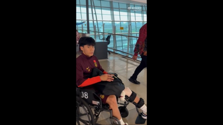 成都蓉城官方：胡荷韜左膝韌帶和半月板疑似損傷，有待進一步檢查