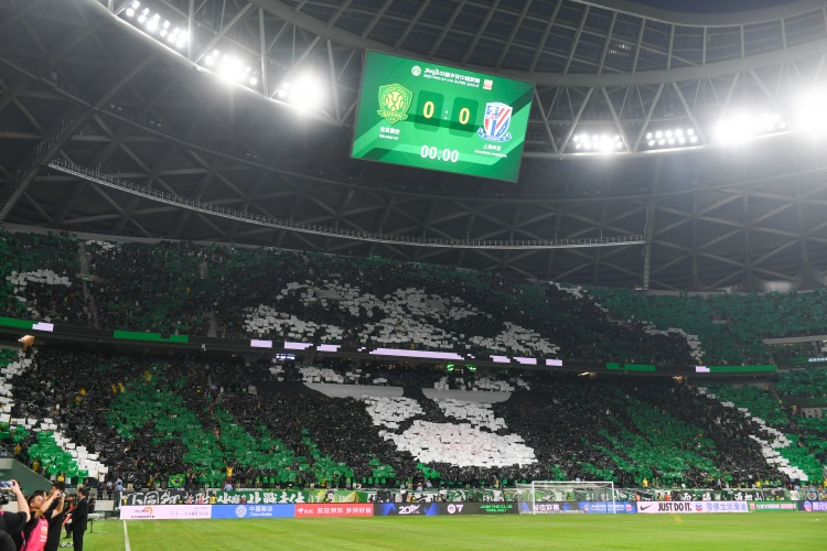 北青：京滬戰(zhàn)工體將展現(xiàn)全場(chǎng)TIFO，圖案將從一層延伸到三層