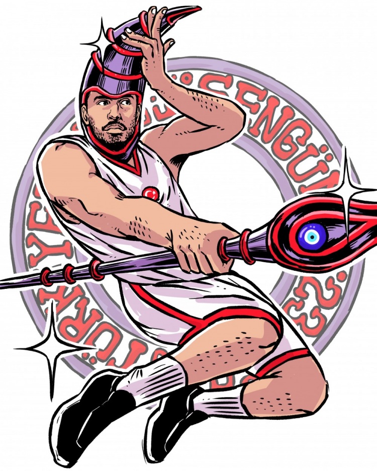FIBA EuroBasket官推曬出魔法師版申京：2025年歐錦賽MVP？
