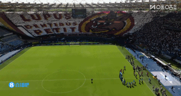 這就是羅馬德比！拉齊奧、羅馬雙方賽前均展出巨型TIFO
