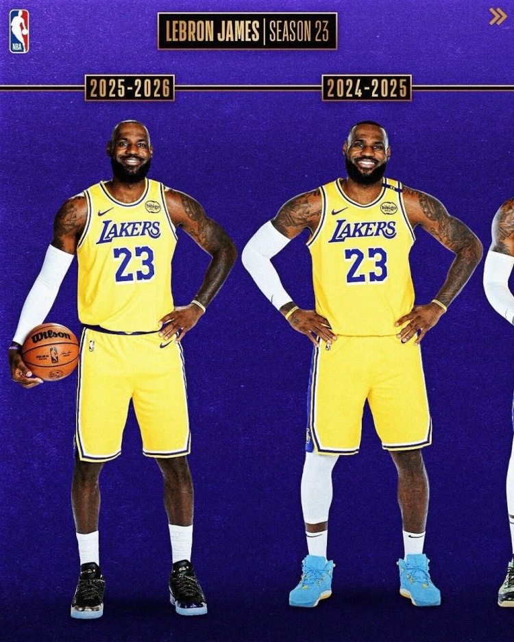 從青澀少年→四旬老漢！NBA官方曬詹姆斯23個媒體日變化